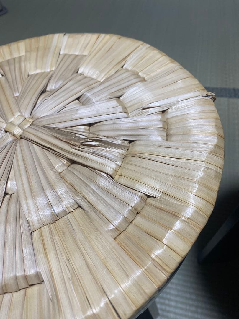 茶道具　立礼　円椅子2脚　組立式 円坐付き