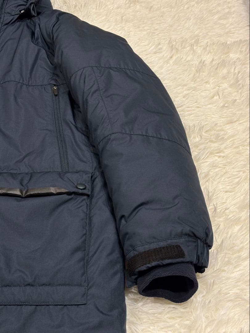 NIKE ベンチコート ネイビー L 中綿 肉厚 フード着脱　2way