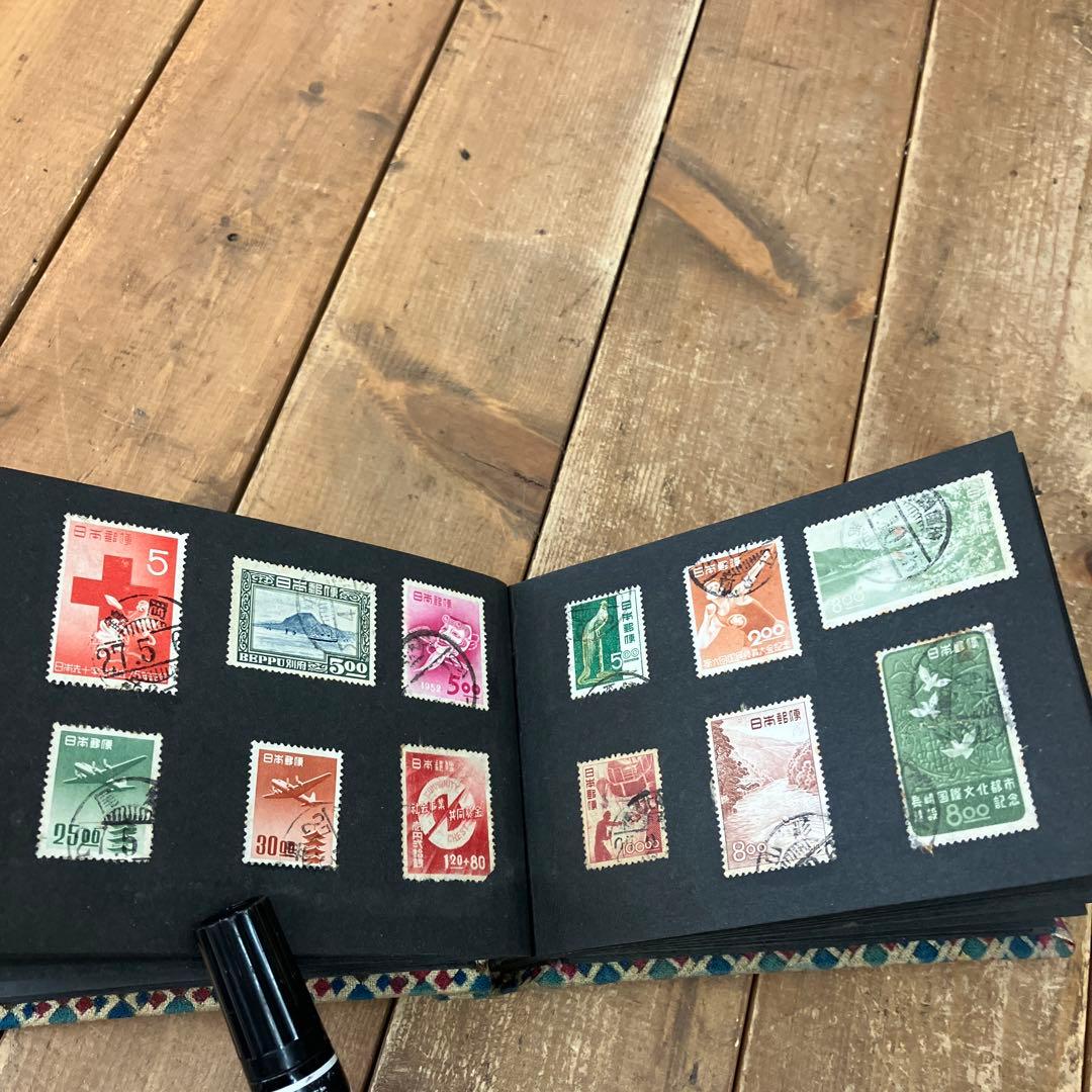 昭和レトロ 使用済み切手 1950年代 一銭五厘 記念切手 他 希少