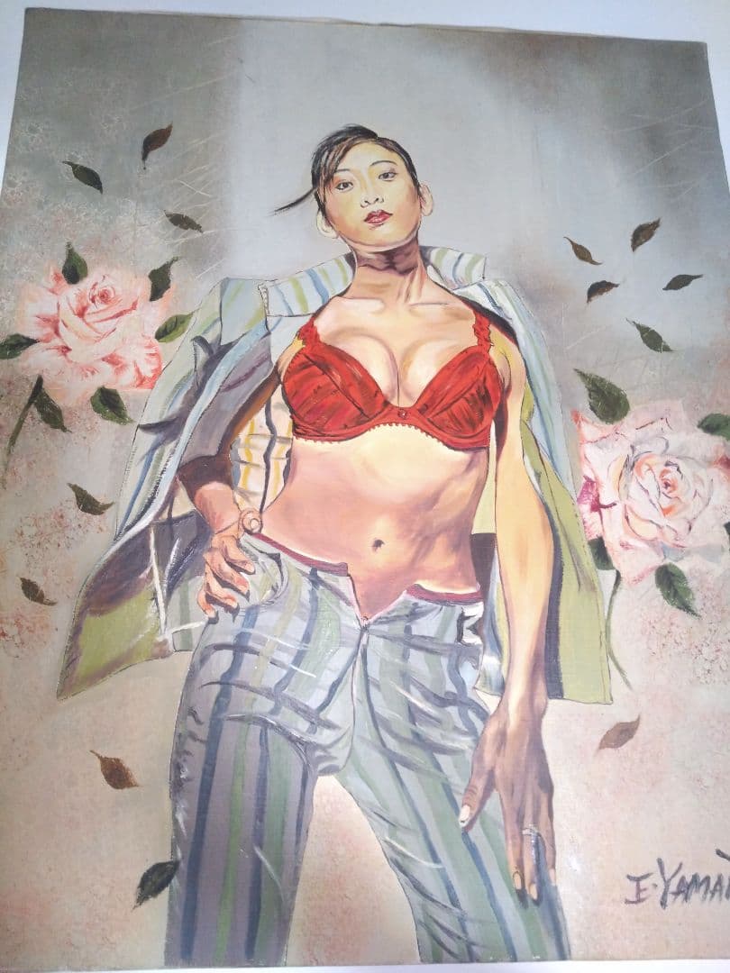 裸婦、美人画12F.絵画、山本英二、スーツF、真作、肉筆、高塚省吾、森本草介。