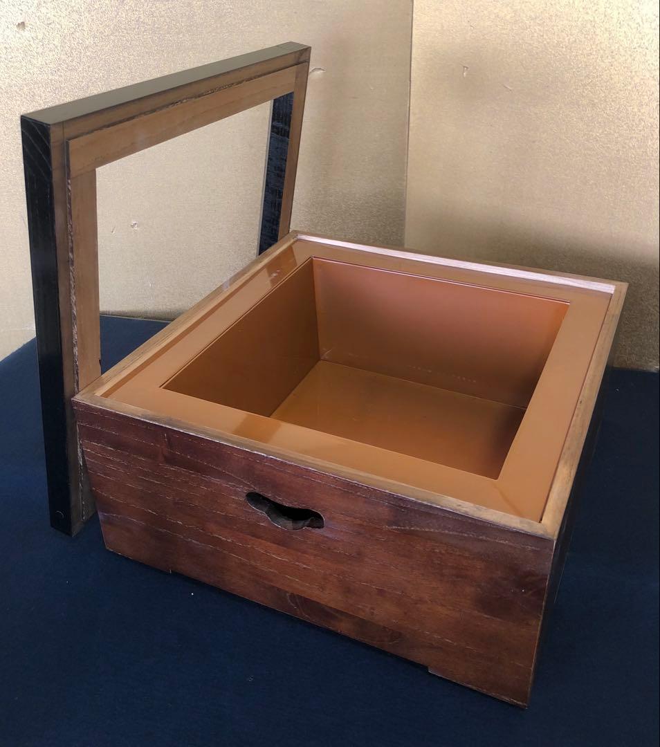 《R》特選本桐 置炉 秀峰堂 野々田商店炭型電熱器B付 元箱 260212け2