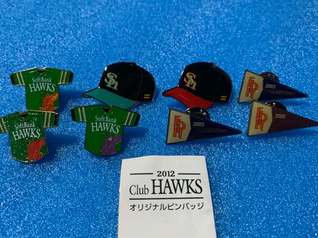 ソフトバンクホークス　Club HAWKSオリジナルピンバッジ　60点