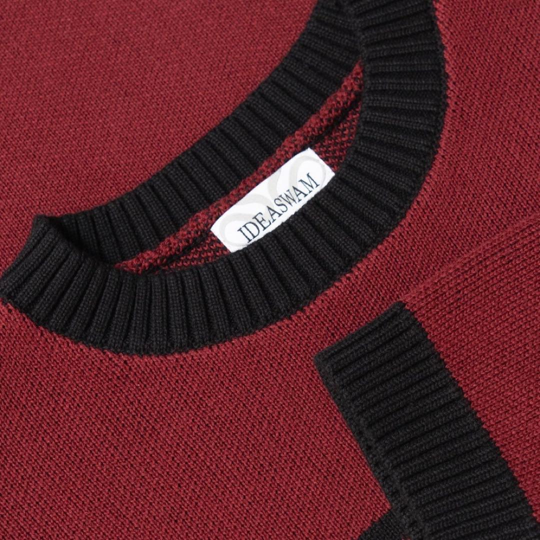 IDEASWAM OUROBOROS KNIT SWEATER RED レッド