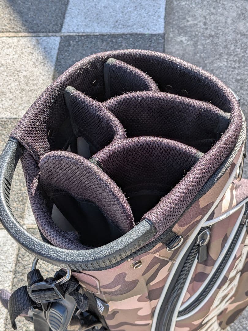 レア パーリーゲイツ 限定版 カモフラ 迷彩 キャディバッグ スタンド内蔵