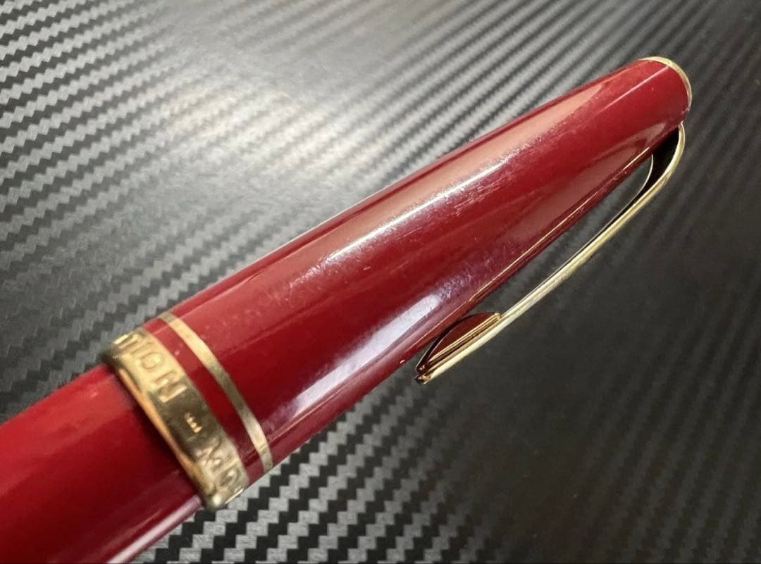 美品 モンブラン ジェネレーション 万年筆 レッド EF 極細字