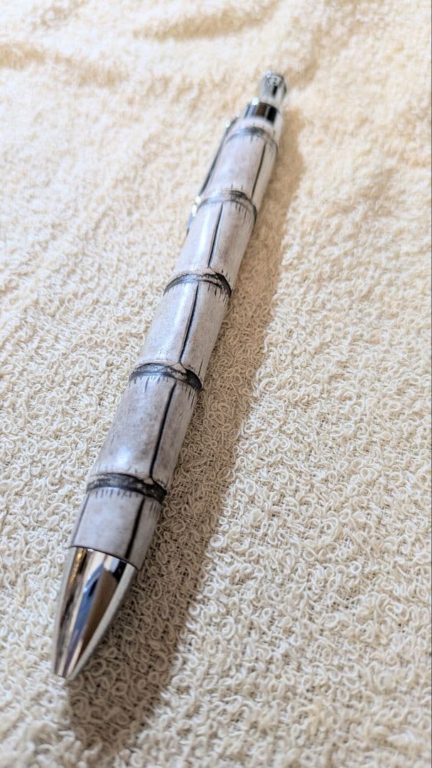 SHINARI　TACHIWAKI　ヒマラヤクロコ谷染め　ボールペン　革軸ペン