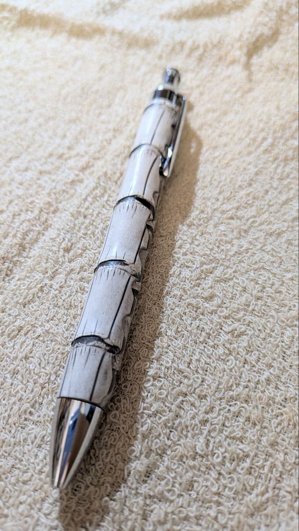 SHINARI　TACHIWAKI　ヒマラヤクロコ谷染め　ボールペン　革軸ペン