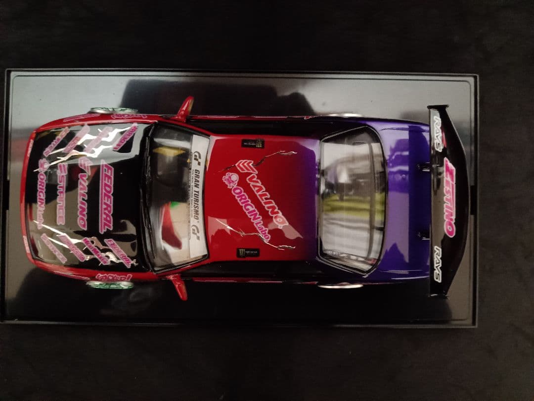 1/24 ニッサン S13 シルビア ドリフト プラモデル 完成品 ケース付