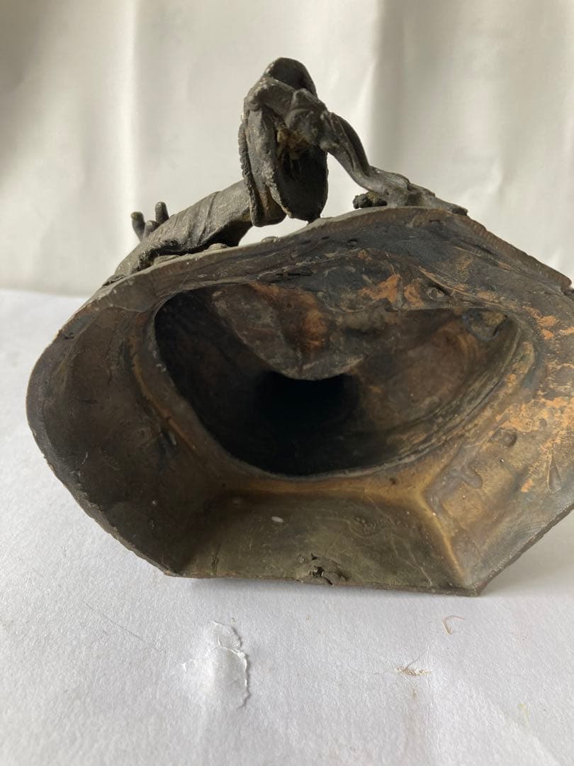 古仏像，古銅製，清時代。