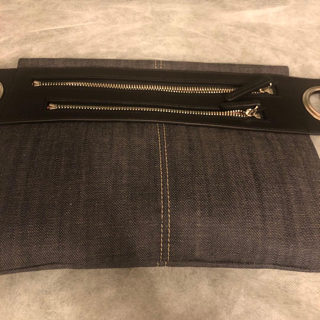 新品　カワカワ kawakawa デニム！ボディバッグ　ショルダーバッグ　M