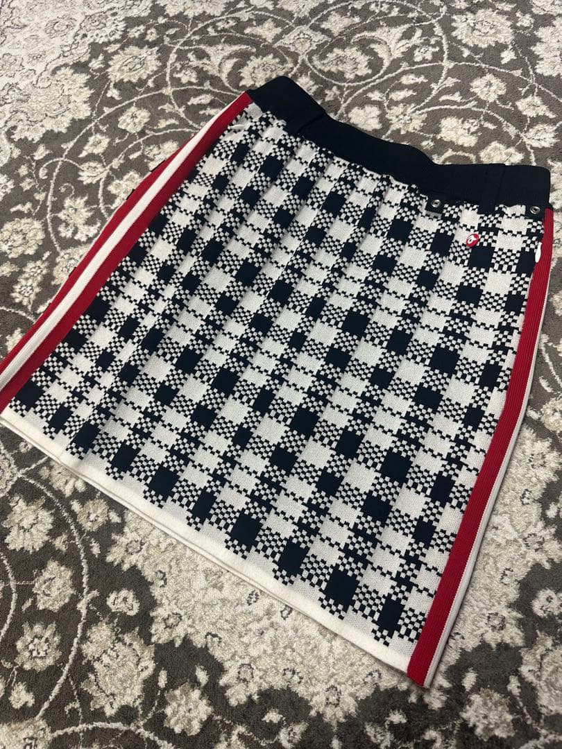 値下げ★アルチビオ のセットアップ　キャメルトップ＆前後異柄スカート⭐︎36