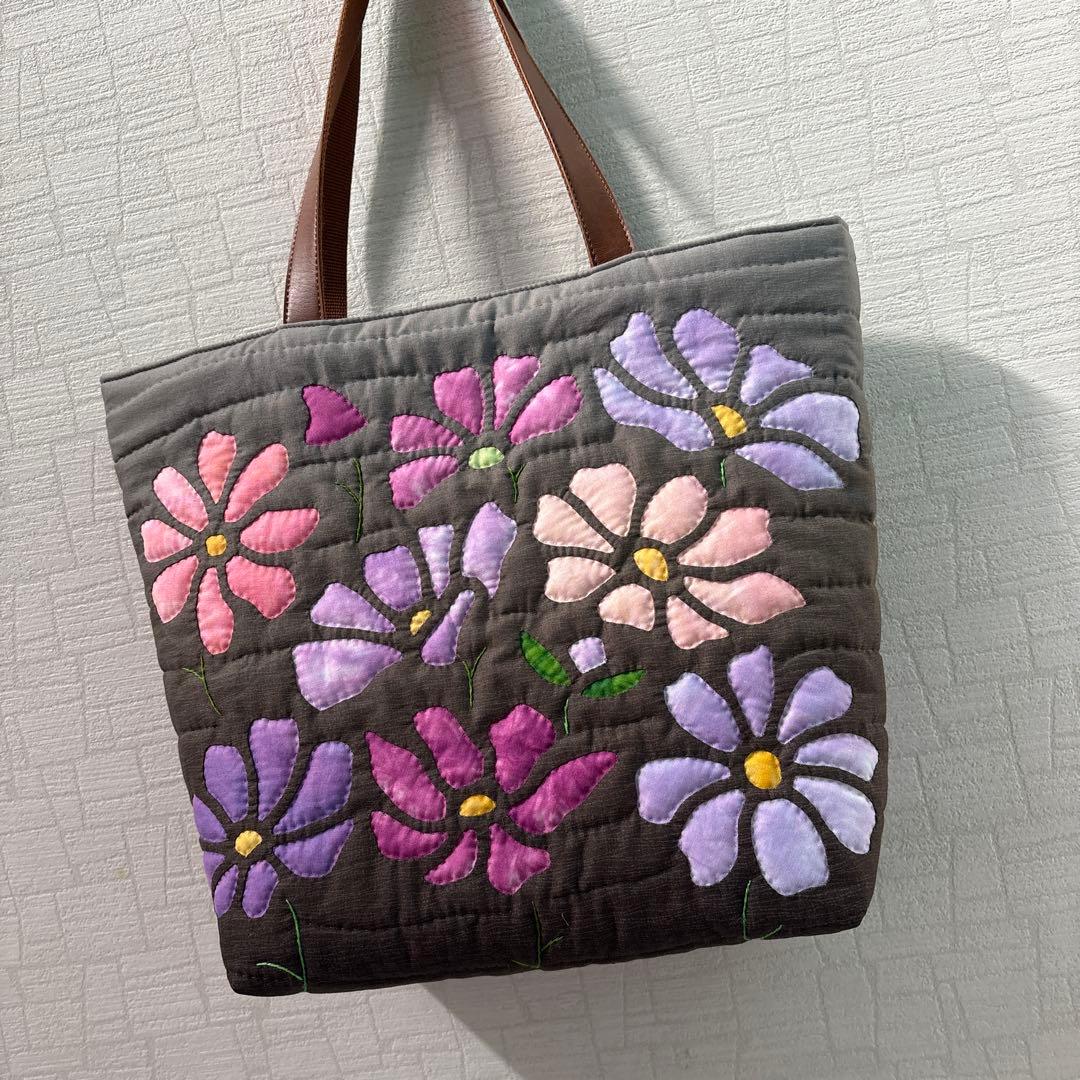 【non】ハワイアンキルトトートバッグ　　　　揺れるコスモス♡