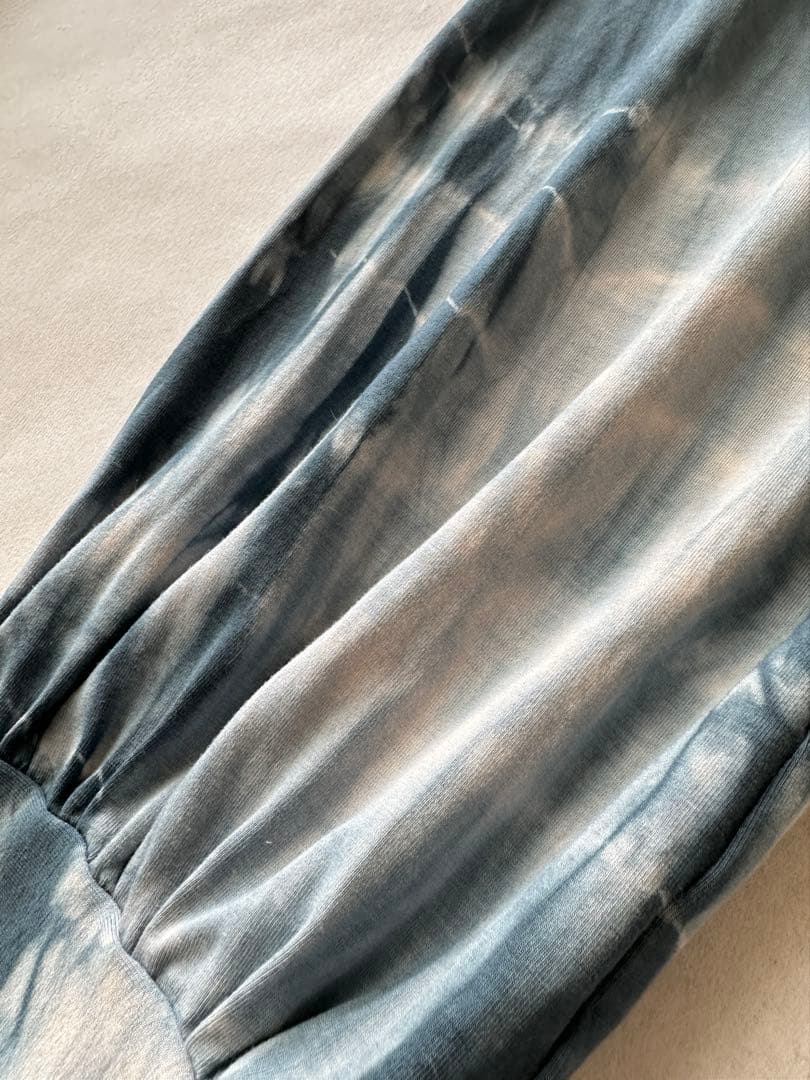 ⚫︎天然ログウッド染め⚫︎浄化の青 アラジンパンツ｜草木染めヨガウェア Mサイズ