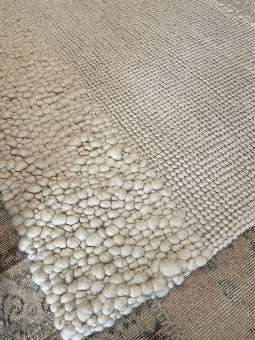 JOURNAL STANDARD ファ二チャーウールー100% ラグ　アイボリー