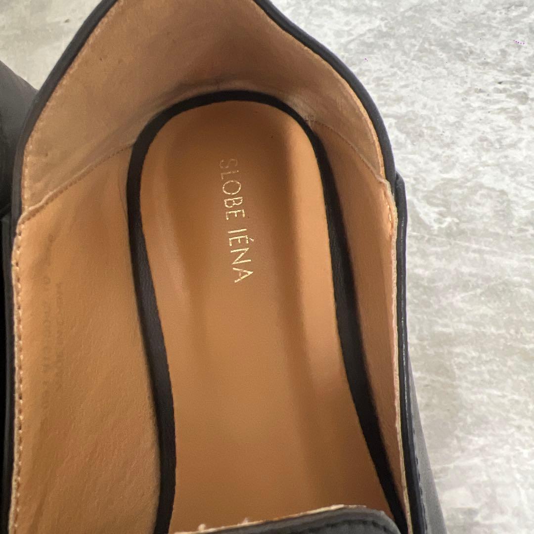 美品　SLOBE IENA スローブイエナ　黒レザー ローファー　23cm