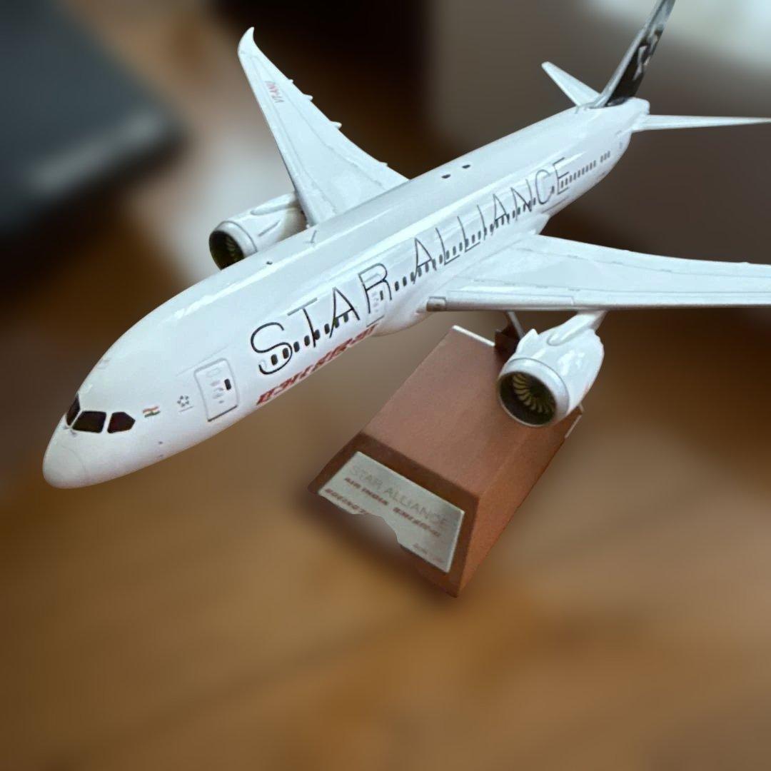 Ｂ787-8模型　air india star alliance特別塗装機