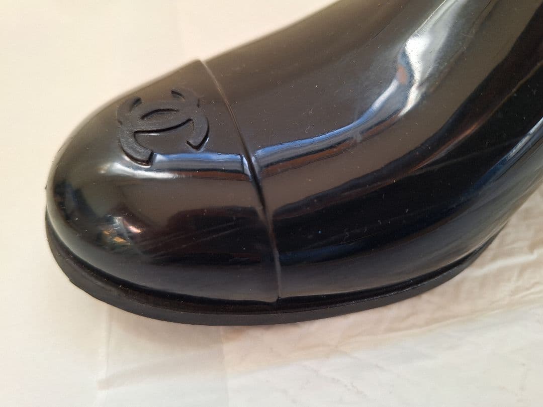 シャネル カメリア レインブーツ 39 CHANEL