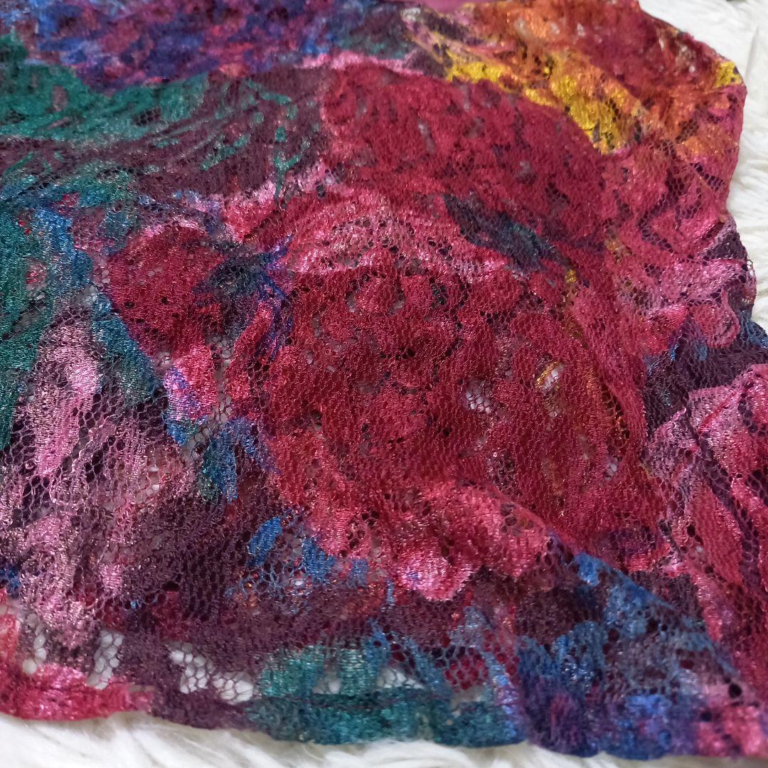 ●良品●　ドルチェ&ガッバーナ　D&G　キャミソール　花柄　レース　マルチカラー