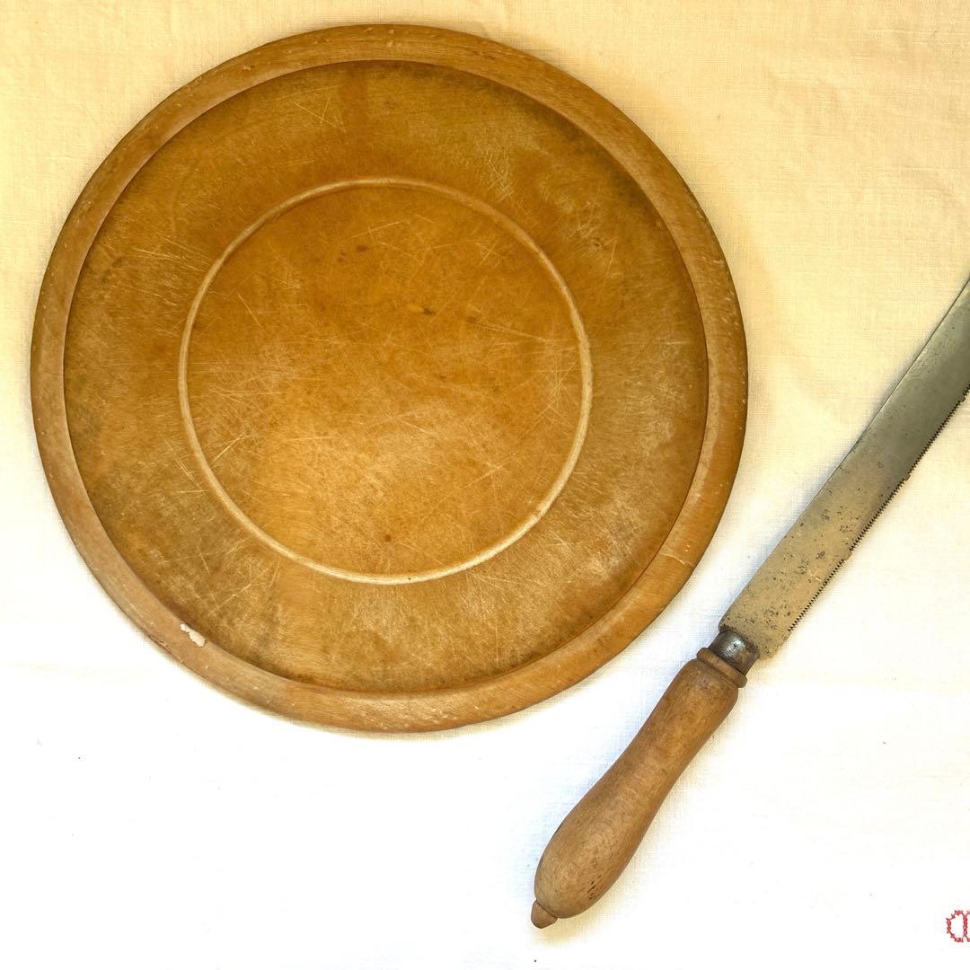 アンティーク　ブレッドボード＆ブレッドナイフ