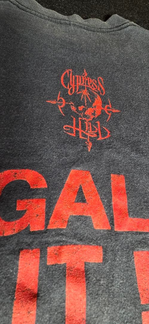 Cypress hill Tshirt GEMbody 黒フェード Lサイズ