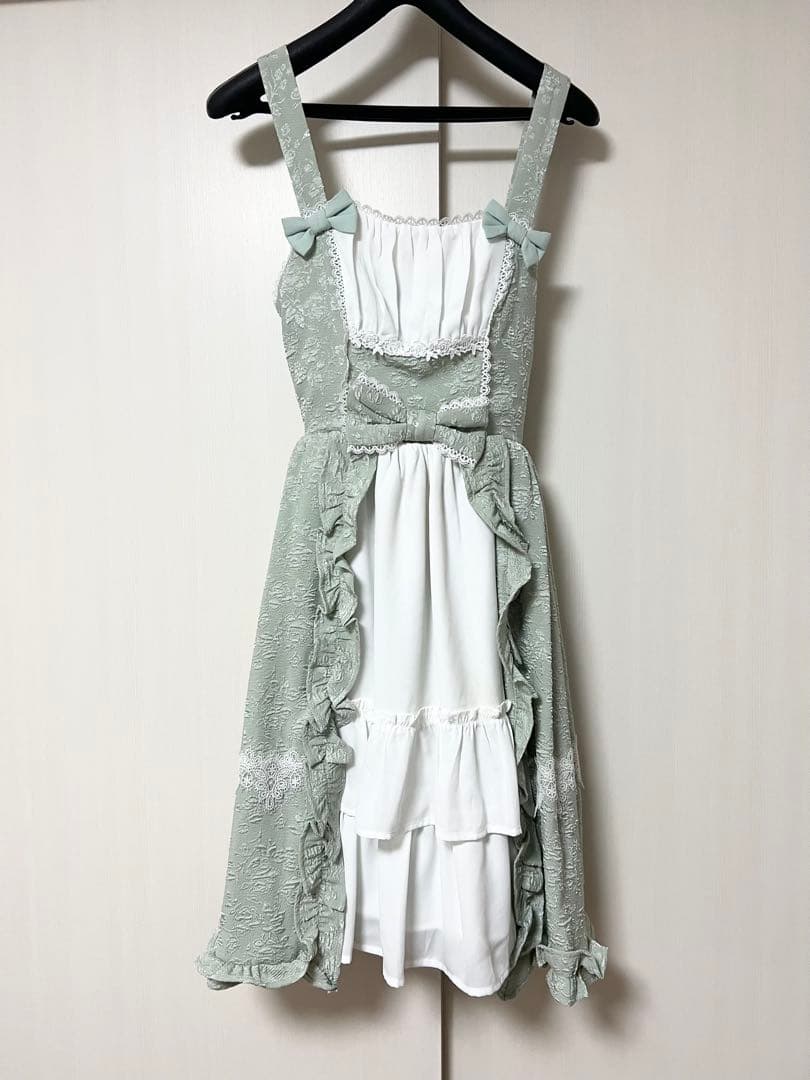 最終値下げ！♡axesfemmekawaii♡メアリージャンパースカート ミント