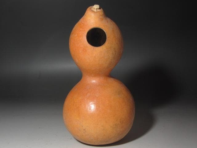 【GACHAN】☆瓢　掛花入　花影　表千家　十三代　即中斎の花押☆y388