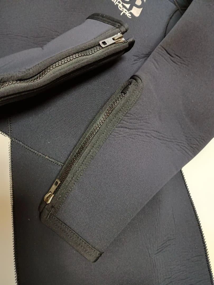 シーピープル 着やすいウエットスーツ ブラック/ホワイト