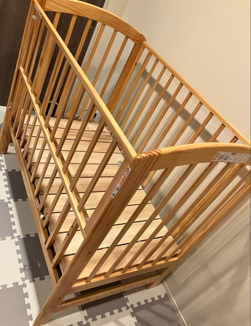 【限定】カトージ ハイポジション ベビーベッド