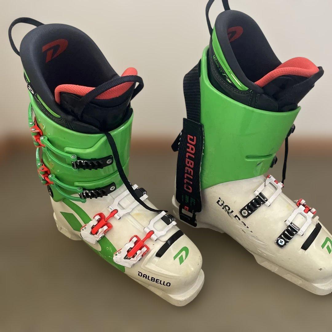DALBELLO スキー ブーツ ホワイト/グリーン/レッド27.5センチ