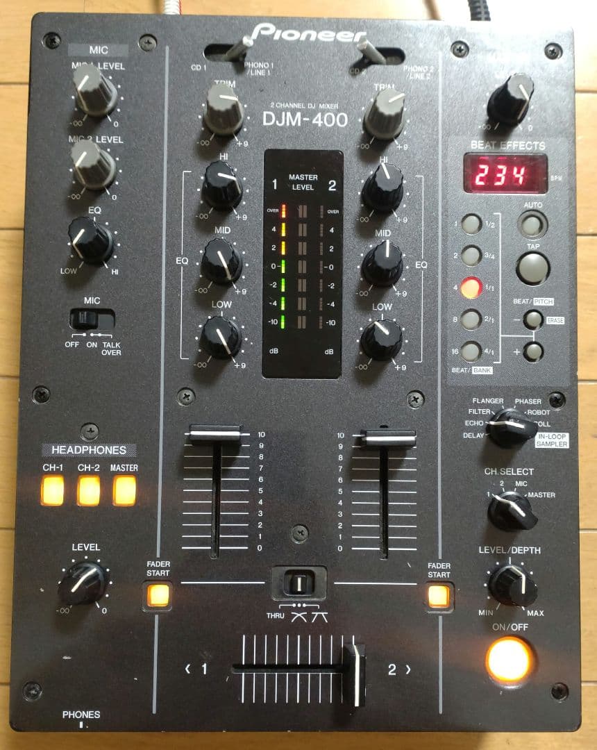 Pioneer　DJM-400　動作確認済　クロスCHフェーダー 交換　元箱あり
