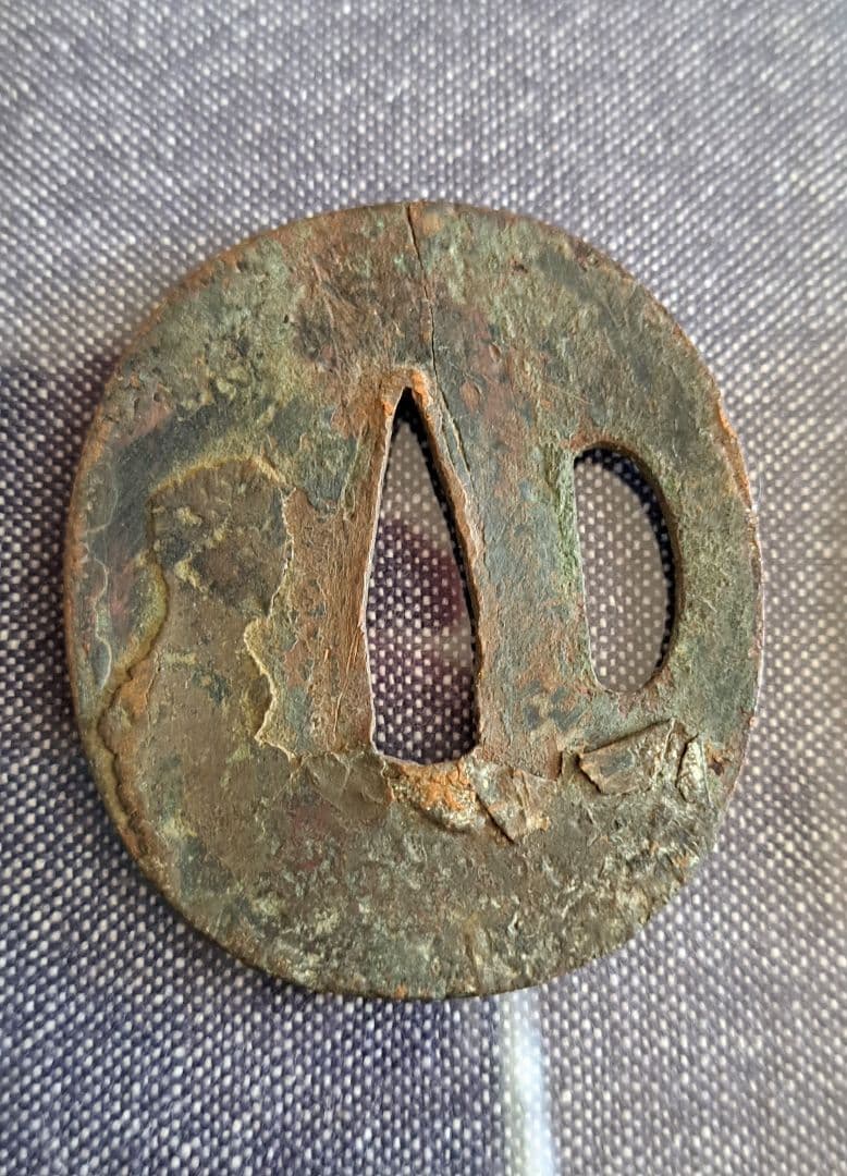 時代 刀装具 鍔 日本刀 つば 金張 象嵌 まとめ 4点 骨董 古美術 鉄鍔