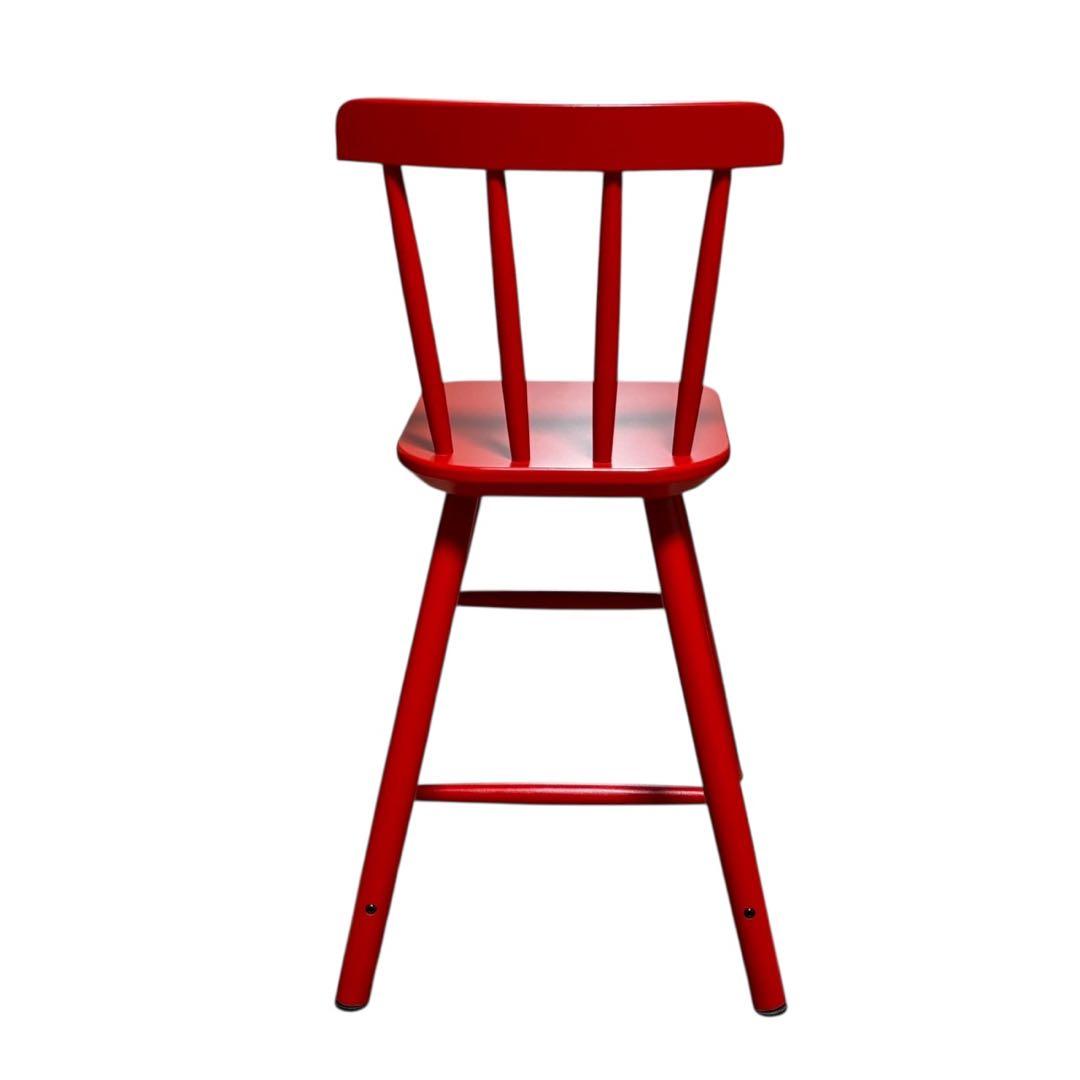 廃盤色 IKEA イケア AGAM アーガム キッズチェア ハイチェア　レッド赤