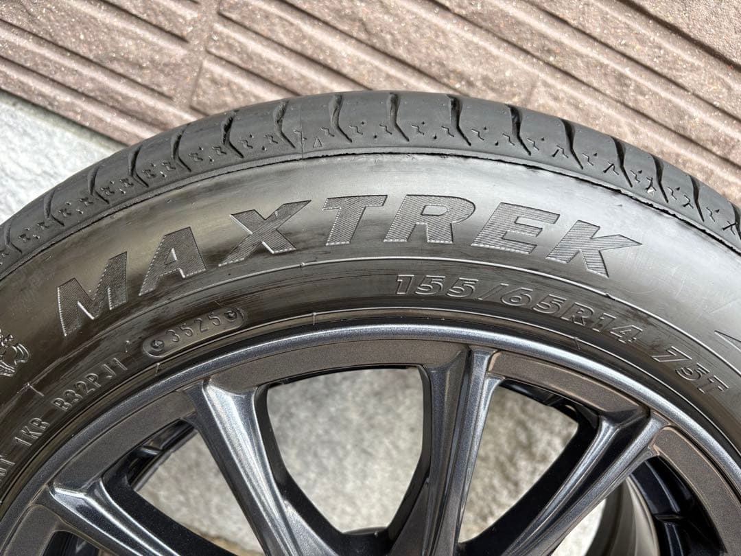 155/65r14 夏タイヤホイールセット4本
