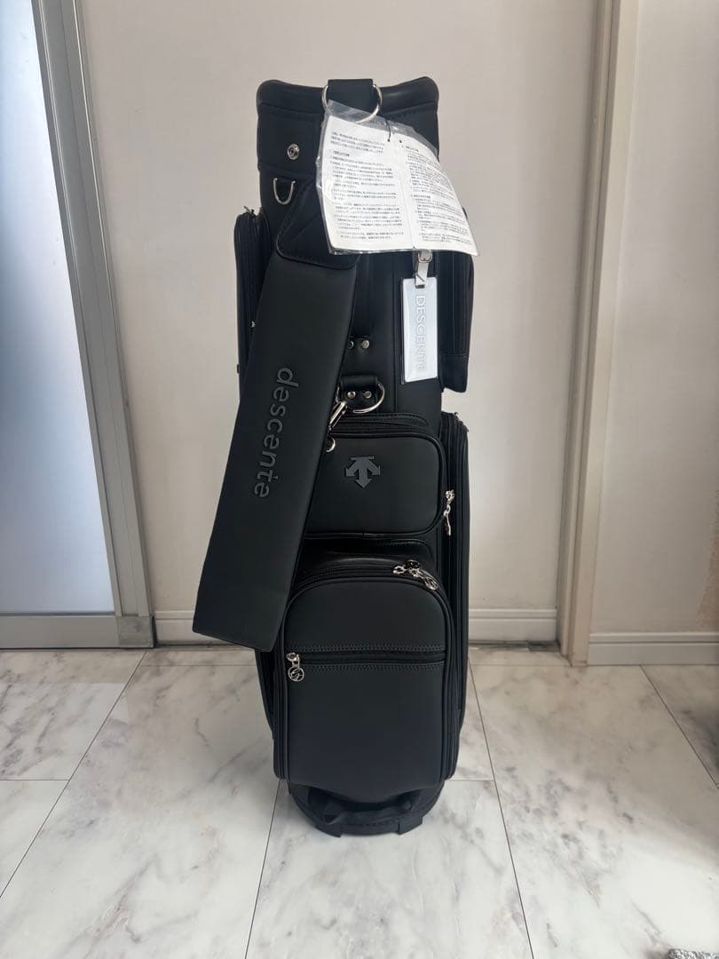 新品！　DESCENTEGOLFブラック キャディバッグ　デサントゴルフ