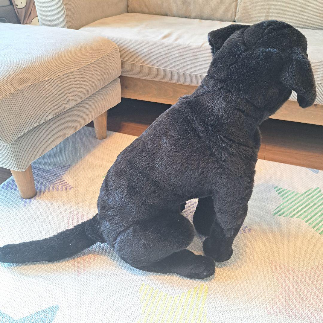 ラブラドール　アニマルアレイ　ぬいぐるみ　ブラック　等身大　ビッグサイズ　犬　黒