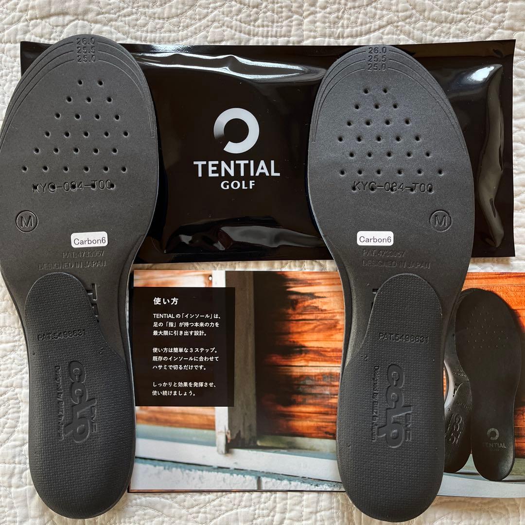 TENTIAL インソール・ゴルフ・カーボン　M
