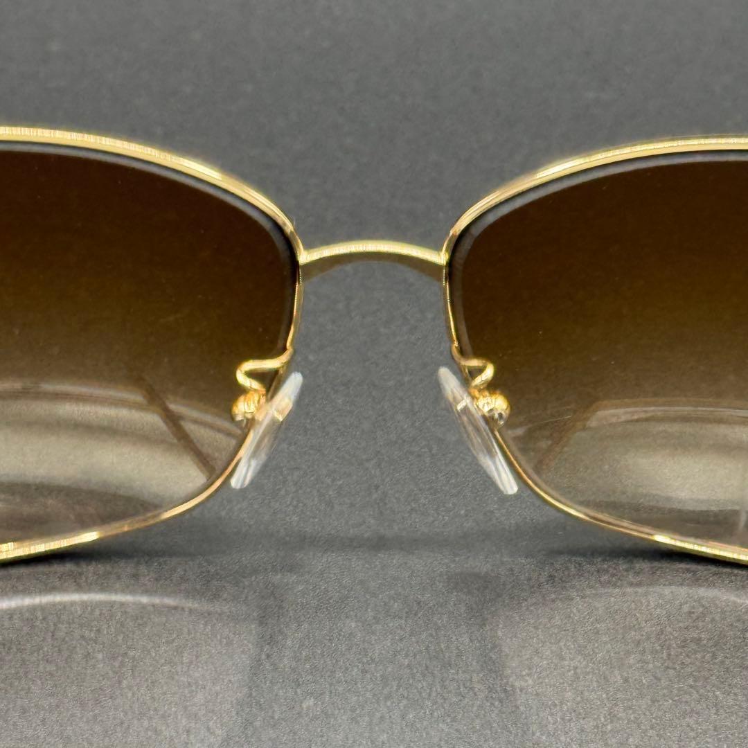 極美品　ブルガリ　サングラス　鼈甲　ゴールドフレーム　ブラウンレンズ