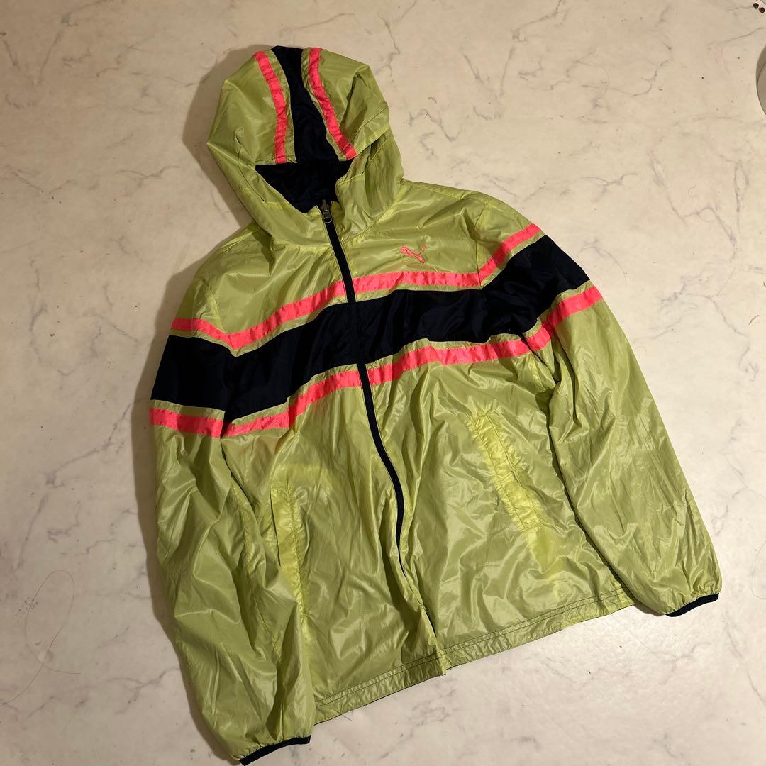 【新品】PUMA リバーシブルマウンテンパーカー M ストライプ／ボーダー