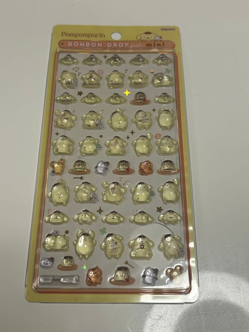 【正規品】サンリオミニボンボンドロップシールサンリオ7枚セット