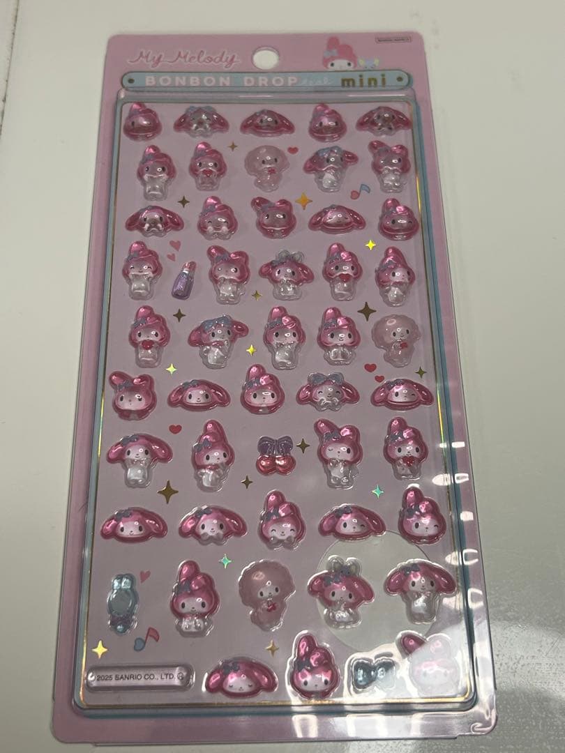 【正規品】サンリオミニボンボンドロップシールサンリオ7枚セット