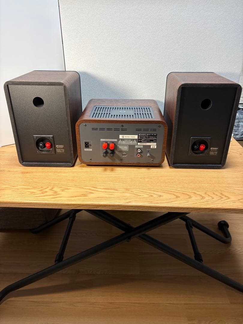 SANSUI真空管ハイブリッドアンプ搭載ステレオシステムSMC-300BT美品