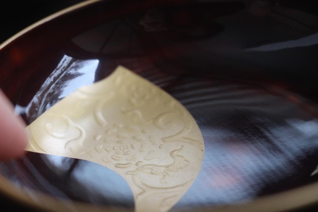 時代逸品！風情ある曙塗に優美な緞子蒔絵の映えるお椀2点（検輪島塗吸い物椀蒔絵椀