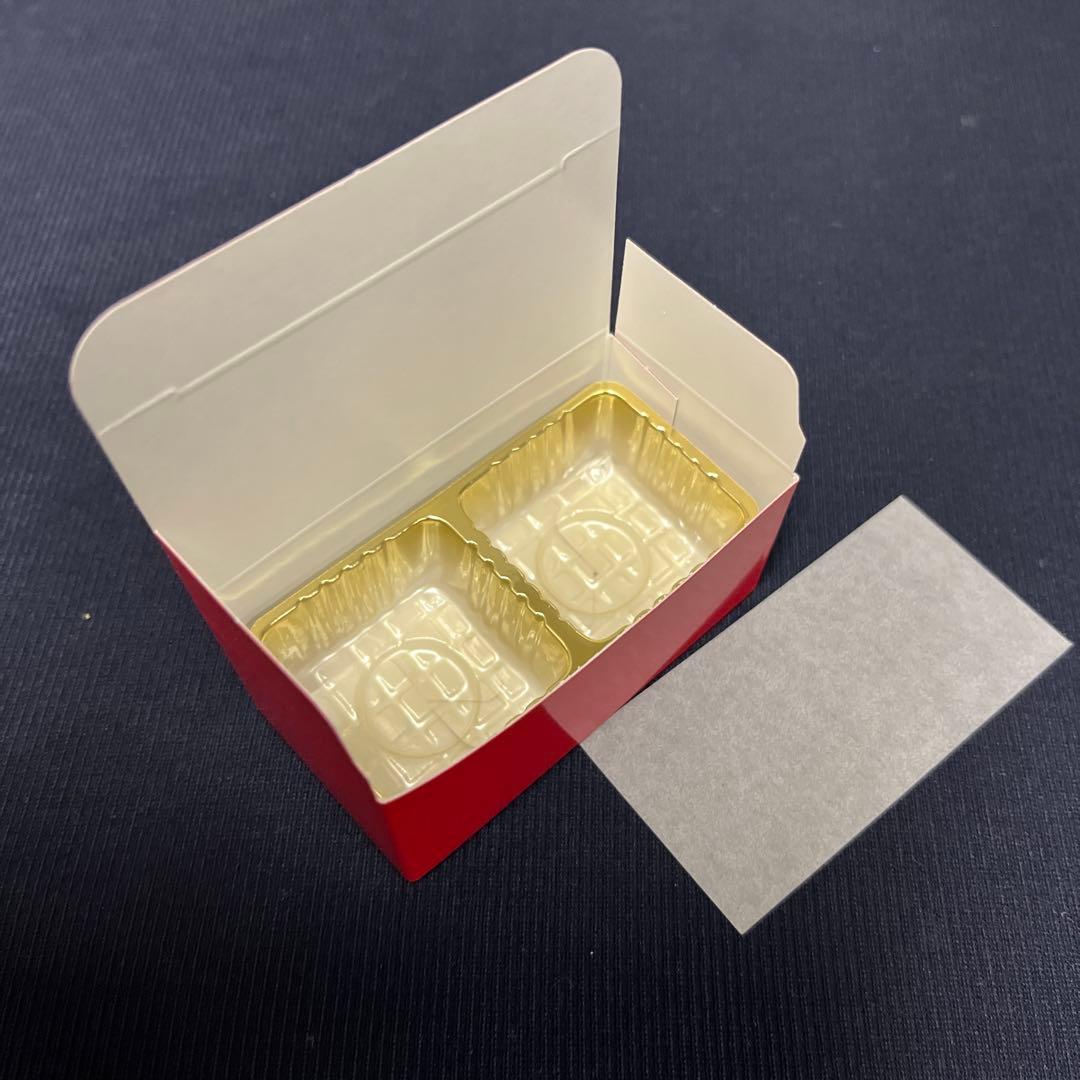 チョコレート箱　トリフ　ルージュ　赤　レッド　2個用　300枚×1ケース　業務用