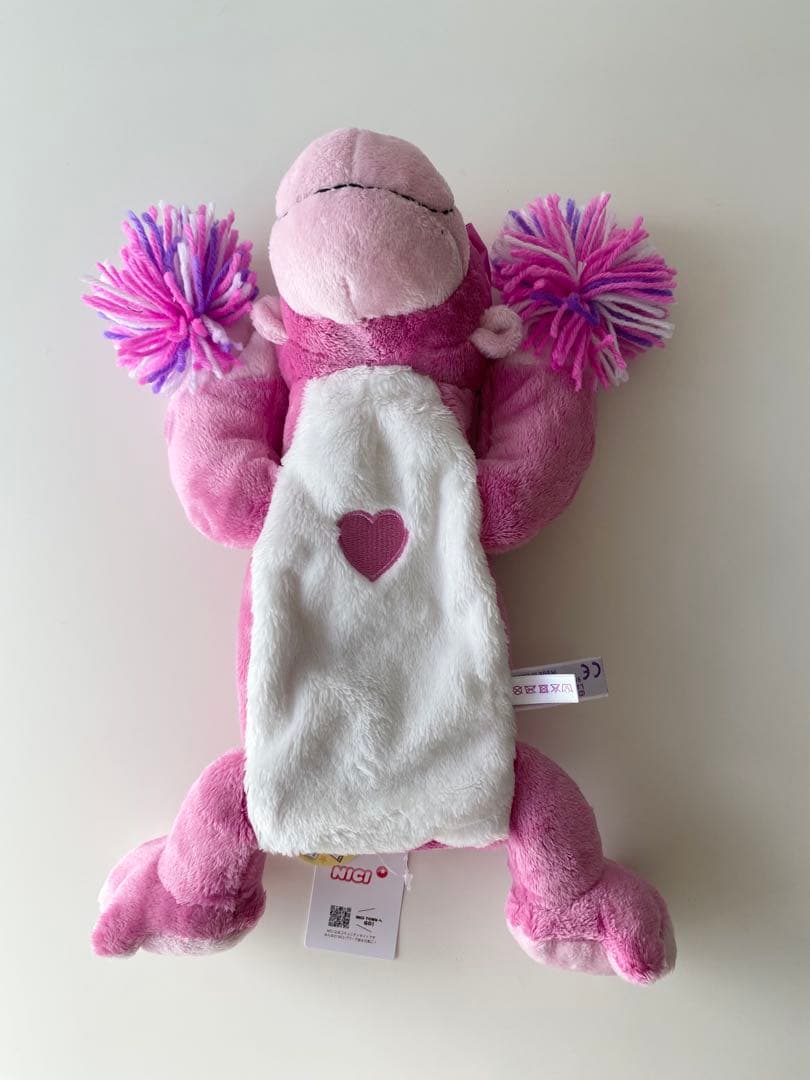 ラスト1点！新品 ニキ NICI ゴリラ　チアリーダー　ペンケース　ぬいぐるみ