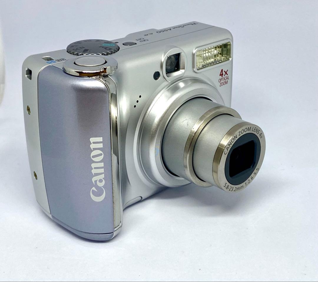 【美品】キャノン パワーショット A550 デジタル コンデジ 単三電池駆動
