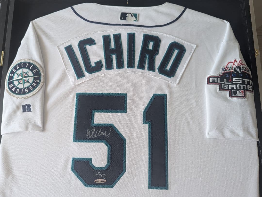 イチロー サイン入り オーセンティックユニフォーム　151限定upperdeck