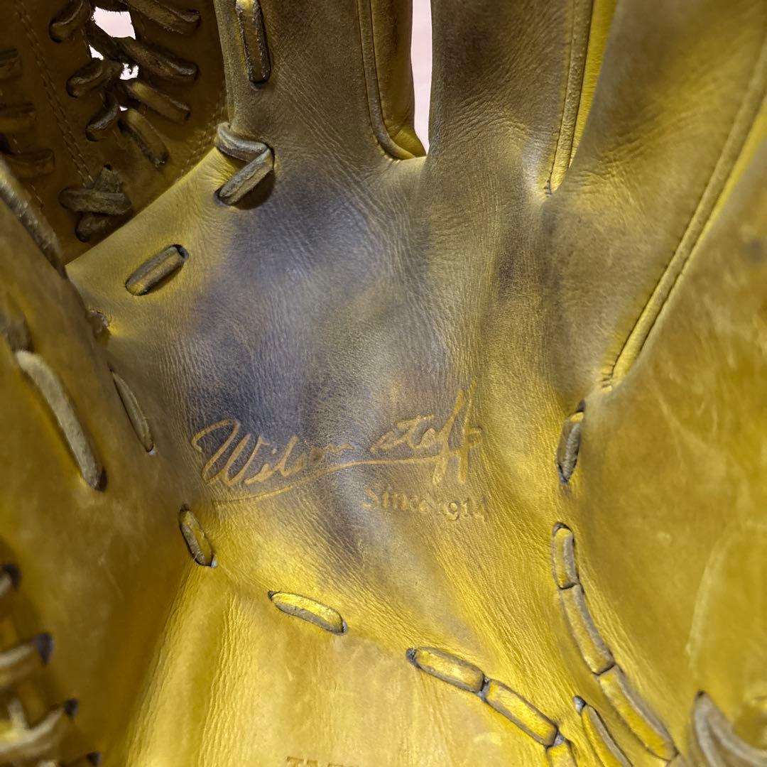 Wilson 硬式グローブ イエロー