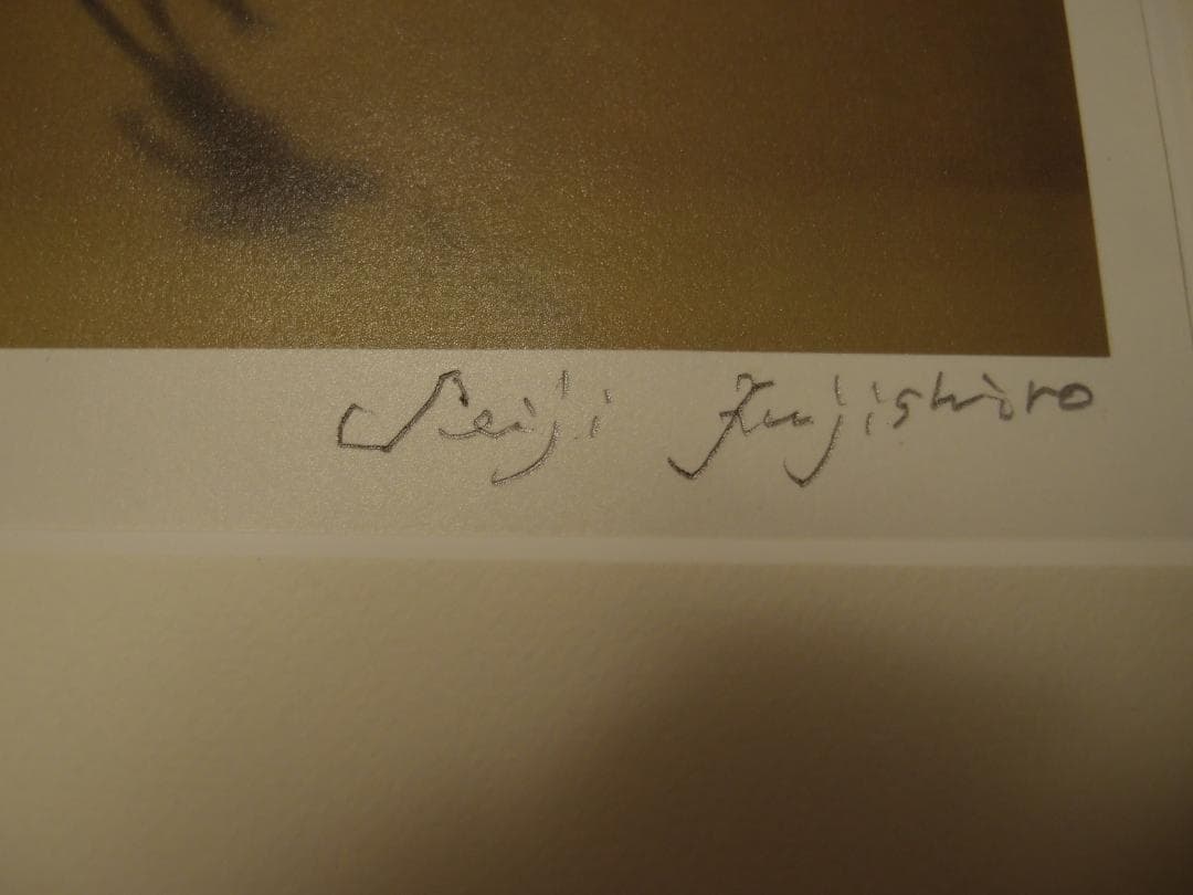 最終価格　藤城清治「海と少年」直筆サイン入り版画 レフグラフ4/500 影絵作家