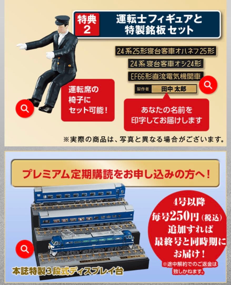 全120号全部品＆ディスプレイ台セット　アシェット　ブルートレイン3車両をつくる