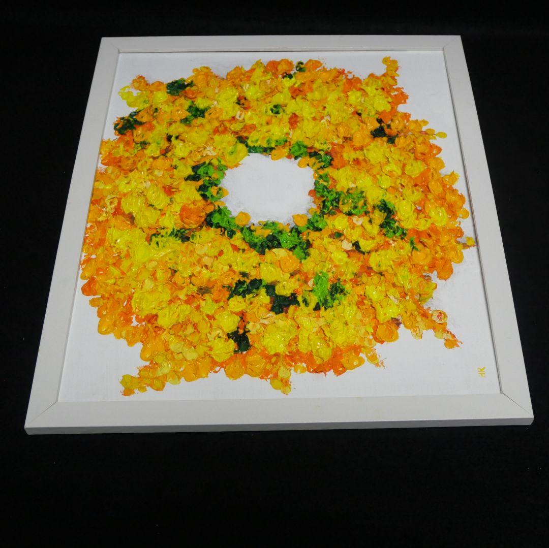 油絵 油彩 油彩画 絵画 絵【ミモザリース】